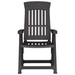 VidaXL - Verstelbare Tuinstoelen - Antraciet - Polypropyleen - 2 Stuks -Meubelwinkel 2230322961754ba1bd781b4067e9135b