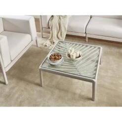 FERRETTI - Salontafel - Lichtbeige - 69 X 69 Cm - Synthetisch -Meubelwinkel 2257d9e3a781476db9939d299e8d335c