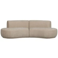 WOOOD Batavier Bank - Polyester - Naturel - 75x336x180 -Meubelwinkel 228313f61fd64aaba1cbc58974929b4c