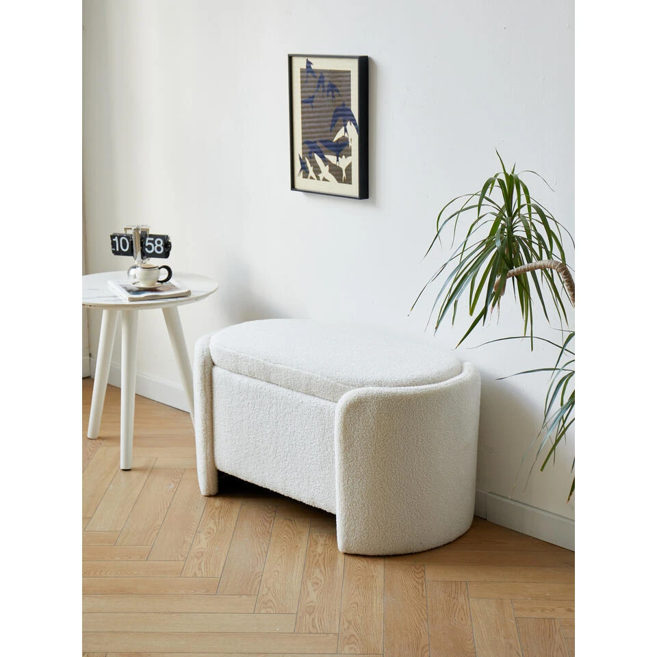 Bank Met Opbergruimte In Witte Lussen 8 Bank Met Opbergruimte In Witte Lussen - Afbeelding 6