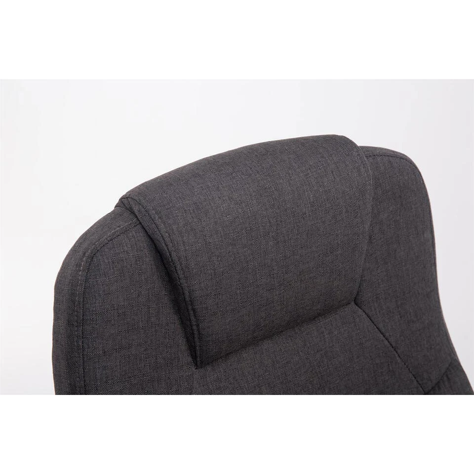 CLP Bureaustoel XL Apoll Chroom Frame - Stof - Donkergrijs 11 CLP Bureaustoel XL Apoll Chroom Frame - Stof - Donkergrijs - Afbeelding 9