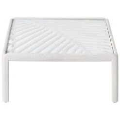 FERRETTI - Salontafel - Lichtbeige - 69 X 69 Cm - Synthetisch -Meubelwinkel 23e9bc9f9f7e4490bb27cb0ba223563b