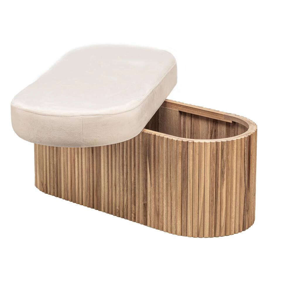 Bank Met Opbergruimte Enl Fluweel 6 Bank Met Opbergruimte Enl Fluweel - Afbeelding 4