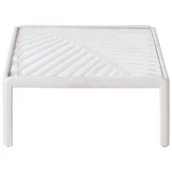 FERRETTI - Salontafel - Lichtbeige - 69 X 69 Cm - Synthetisch -Meubelwinkel 2478a8c76eb245a2b58c588434480241