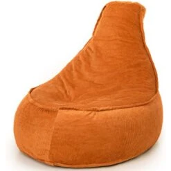 Parya Stoel Zitzak Ribstof - Zitzakfauteuil - Oranje - 320 Liter -Meubelwinkel 25221053c6414cf5922068389d81fef8