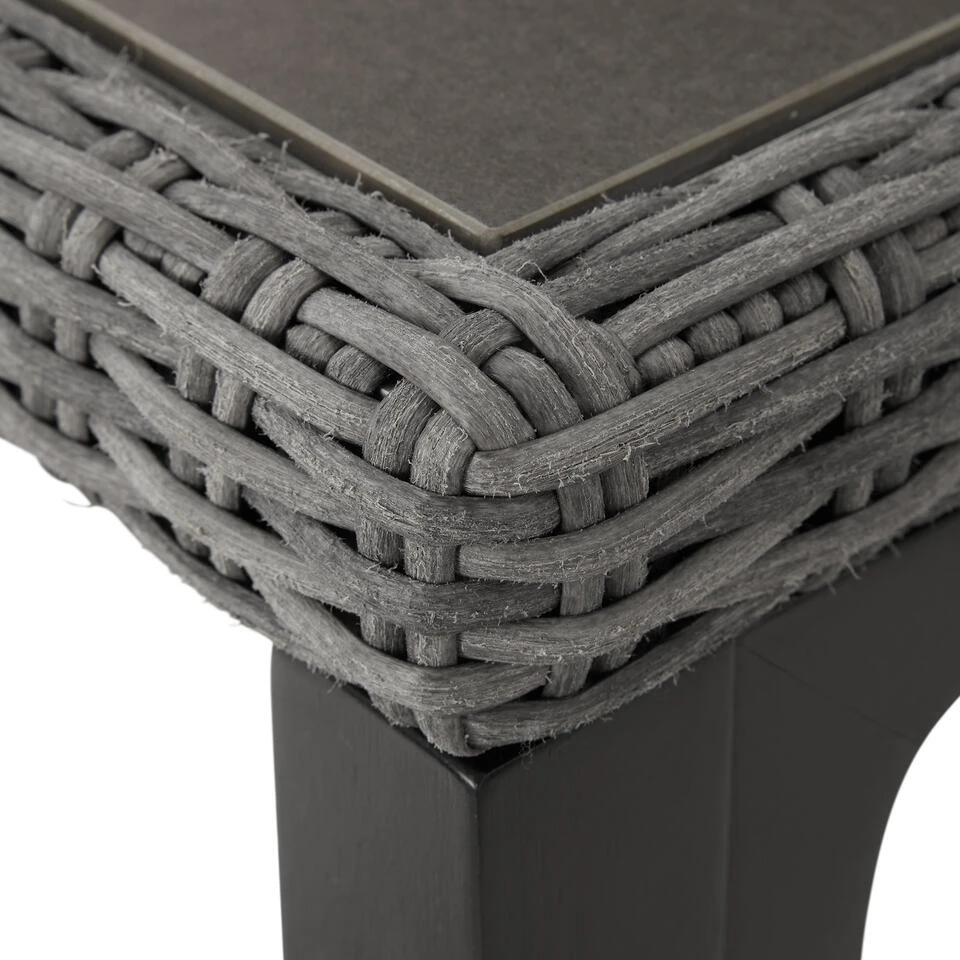 Tectake Wicker Bartafel Kutina Met 2 Stoelen Latina, Grijs 7 Tectake Wicker Bartafel Kutina Met 2 Stoelen Latina, Grijs - Afbeelding 5