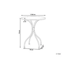 SPELLO - Tuintafel - Wit - Metaal -Meubelwinkel 29de1e182a5a4755bf59c76d1b650580
