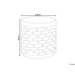 BASSLET - Poef - Natuurlijk - 40 Cm - Zeewier -Meubelwinkel 2a88ecd46e294e21ac208aa852b57669