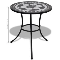 VidaXL Bistrotafel 60 Cm Mozaïek Zwart En Wit 9 VidaXL Bistrotafel 60 Cm Mozaïek Zwart En Wit -Meubelwinkel 2c3e9d22edf94fb2a24cb4117c94027f