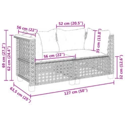 VidaXL - Tuinbank - Zwart - Poly Rattan - 2 Stuks 18 VidaXL - Tuinbank - Zwart - Poly Rattan - 2 Stuks -Meubelwinkel 2d7e1d4e2fd54b949a292ad5aec55fe9