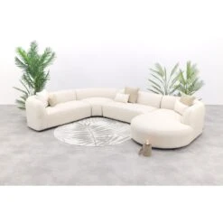 Madeira Ronde U-vorm Hoekbank + Chaise Longue Links - Naturel Sunbrella -Meubelwinkel 2dbf4485134047b3a9c86fd09c640cc4