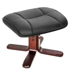 Tectake TV-fauteuil Met Krukje Model I, Zwart/bruin -Meubelwinkel 2df0d9bc10ae49f99668f26580a77bcf