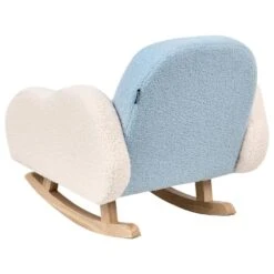 SKARE - Schommelstoel Voor Kinderen - Lichtblauw - Bouclé -Meubelwinkel 2ef48a4c7a294fd689f267c9a35d8d40