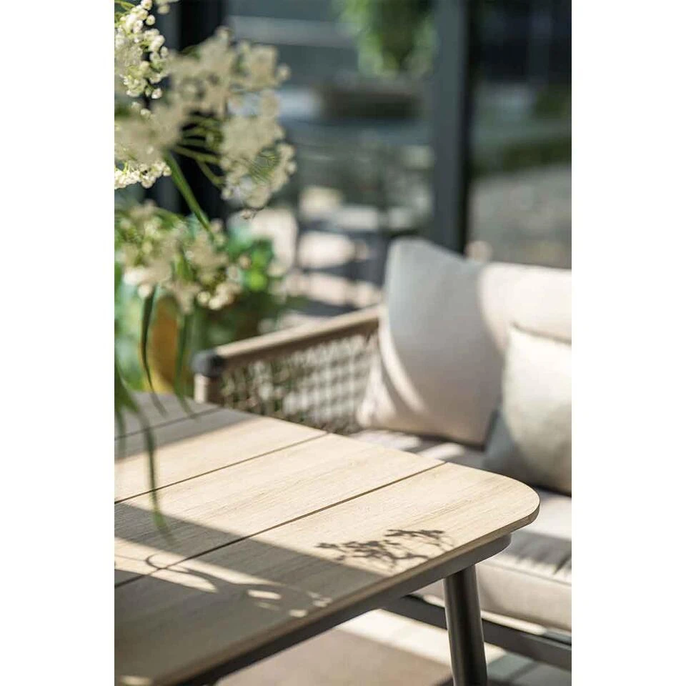 Lounge-diningtafel Voor Bologna/Diamo/Teramon - 160x90 Cm - Zwart 9 Lounge-diningtafel Voor Bologna/Diamo/Teramon - 160x90 Cm - Zwart - Afbeelding 7