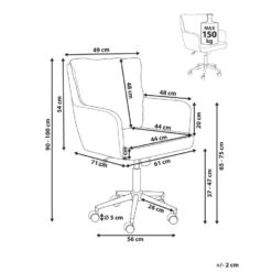 ALPINE - Bureaustoel - Gebroken Wit - Bouclé 15 ALPINE - Bureaustoel - Gebroken Wit - Bouclé -Meubelwinkel 300d2d99b89d4ecd8991ae0e7b7cd61a