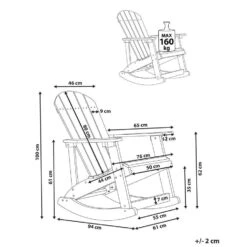 ADIRONDACK - Schommelstoel - Rood - Kunsthout -Meubelwinkel 30964c80d1194745b049ca8ae4024562