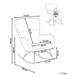 ANASET - Schommelstoel - Oranje - Bouclé 14 ANASET - Schommelstoel - Oranje - Bouclé -Meubelwinkel 30ee3d0497504a0c9b949974d040cc56