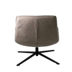 Draaifauteuil Stof/Textiel - Taupe - 86x74x84cm - Mattis -Meubelwinkel 313b099dfb3e4f79b7feb0600d4d4a5c