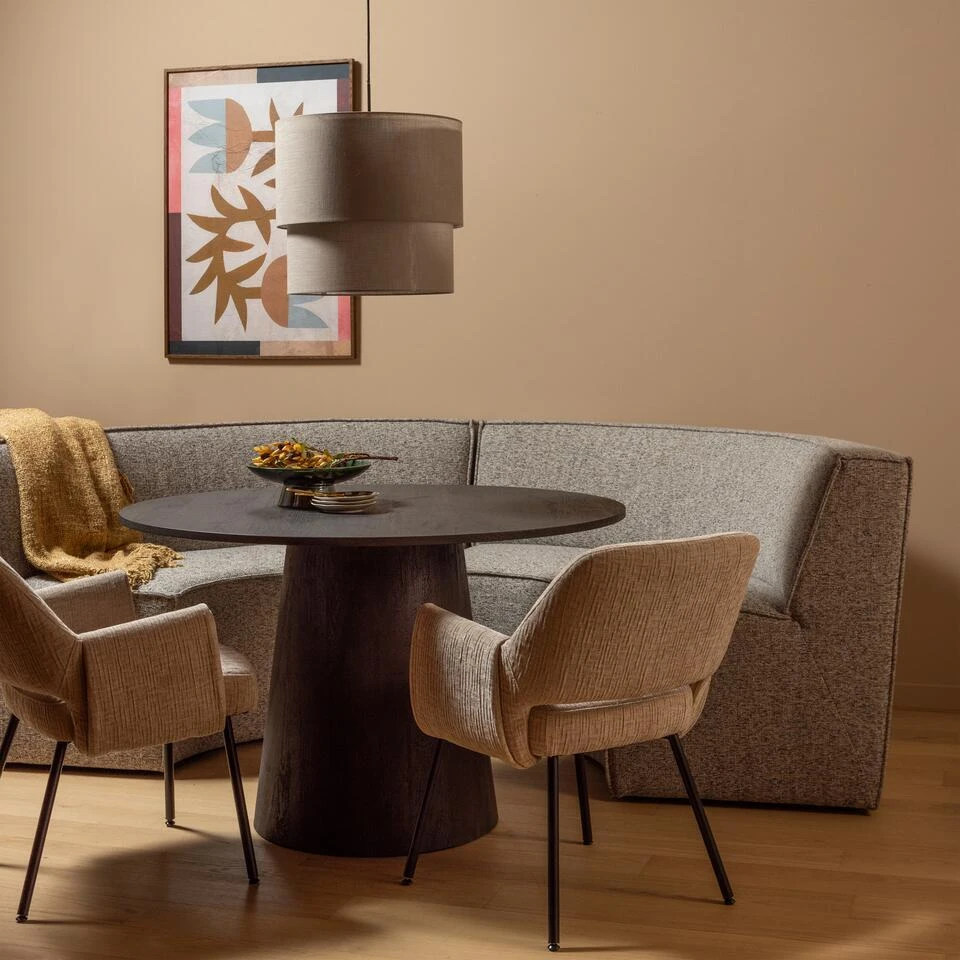 WOOOD Europa 4-Zits Eetbank - Polyester - Zand - 85x372x93 4 WOOOD Europa 4-Zits Eetbank - Polyester - Zand - 85x372x93 - Afbeelding 2