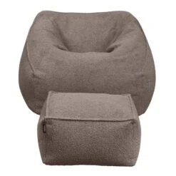 Lebel Loungestoel Fay - Taupe - 70x100x100 Cm -Meubelwinkel 35100080 0101