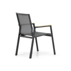 Tuinstoel Stapelbaar Aluminium/Textileen /Aluminium/textileen Grijs-antraciet -Meubelwinkel 3645350a290548d9979ec63116d3bab3