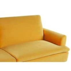 VETTRE - Slaapbank 3-zits - Geel - Fluweel -Meubelwinkel 36e75fa46833418597c5128d0e7825da