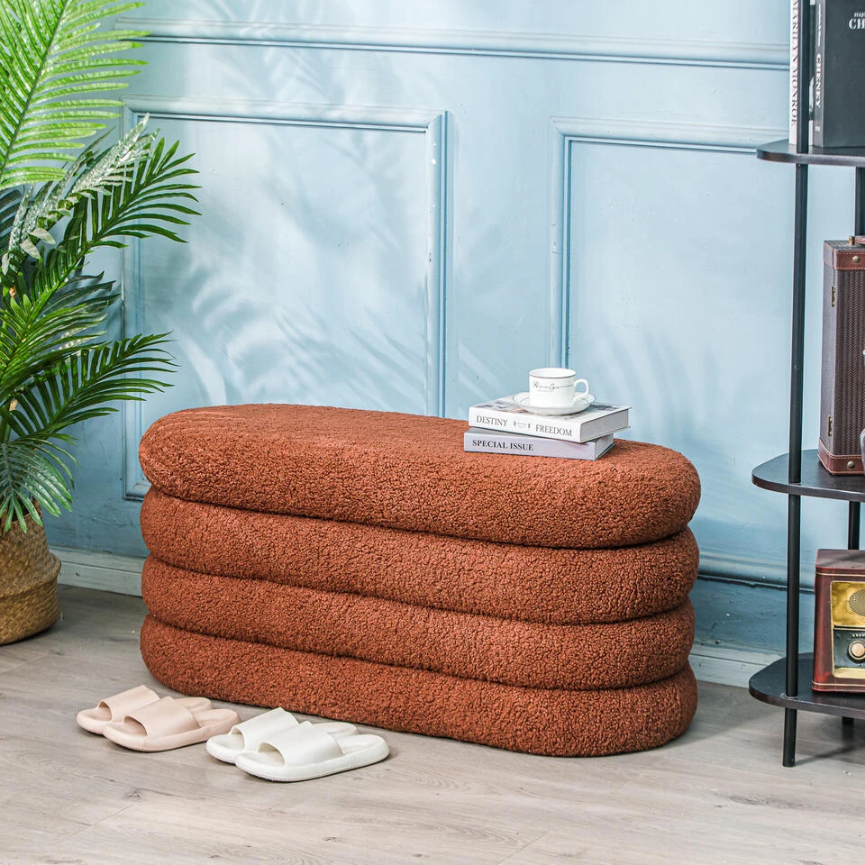 Bank Met Opbergruimte In Terracotta Lussen 6 Bank Met Opbergruimte In Terracotta Lussen - Afbeelding 4