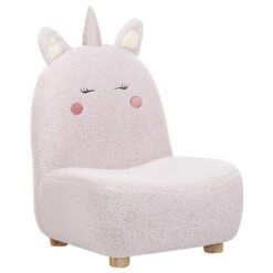 LULEA - Kinderstoel - Roze - Nepbont -Meubelwinkel 391afc4845864e2ca5471d330d68d8a6