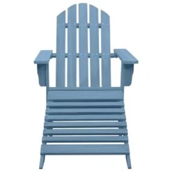 VidaXL - Tuinstoel Adirondack - Blauw - Hout - Met Voetenbank -Meubelwinkel 39e3ca1d08484cefb939ad7f933f17f1