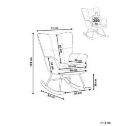 OULU - Schommelstoel - Donkergroen - Bouclé -Meubelwinkel 3a673a66121d4a5b97278a038ac24a35 3