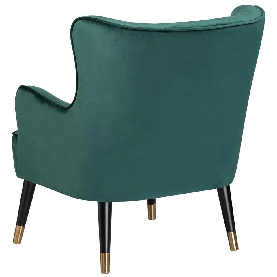 VARBERG - Fauteuil - Groen - Fluweel 9 VARBERG - Fauteuil - Groen - Fluweel - Afbeelding 7