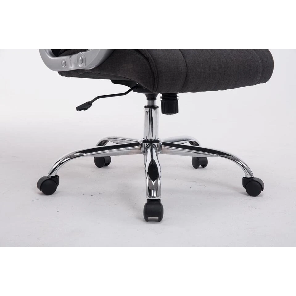 CLP Bureaustoel XL Apoll Chroom Frame - Stof - Donkergrijs 10 CLP Bureaustoel XL Apoll Chroom Frame - Stof - Donkergrijs - Afbeelding 8