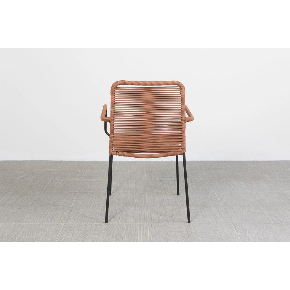 VDG Set Van 6 - Denver Rope Stapelbare Stoel - Terracotta 10 VDG Set Van 6 - Denver Rope Stapelbare Stoel - Terracotta - Afbeelding 8