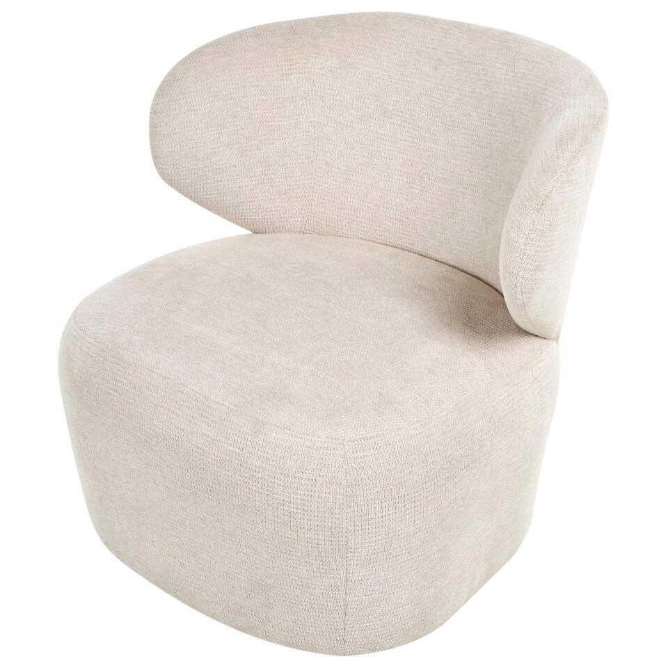 ALVDAL - Fauteuil - Beige - Polyester 8 ALVDAL - Fauteuil - Beige - Polyester - Afbeelding 6