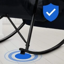 CLP Schommelstoel Cathy Stof - Zwart -Meubelwinkel 41daae160de84b3fa5f456e4a85f9d2c