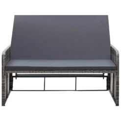 VidaXL 2-delige Loungeset Met Kussens Poly Rattan Grijs -Meubelwinkel 4581df13b14245158d2205ef17d6d68a