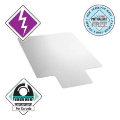 Vloerbeschermer Met Uitsparing - Antistatisch PVC - Tapijt - 90x120 Cm -Meubelwinkel 458803169606428793a65275bd1795d4