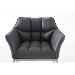 CLP Barkruk Damaso Roestvrij Staal Frame - Kunstleer - Grijs -Meubelwinkel 46fd1b3879934635824cf97162340a3a