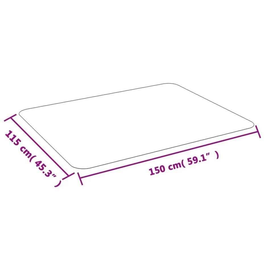 VidaXL - Beschermmat Voor Laminaat - Transparent - PVC - 150 X 115 Cm 8 VidaXL - Beschermmat Voor Laminaat - Transparent - PVC - 150 X 115 Cm - Afbeelding 6