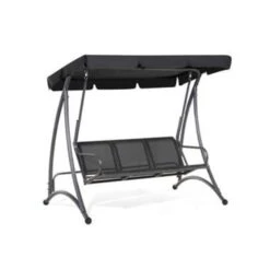 Beliani Schommelbank BOGART - Zwart Mesh 9 Beliani Schommelbank BOGART - Zwart Mesh -Meubelwinkel 48ce20f3c94f406f8ad242f1047a7ae6