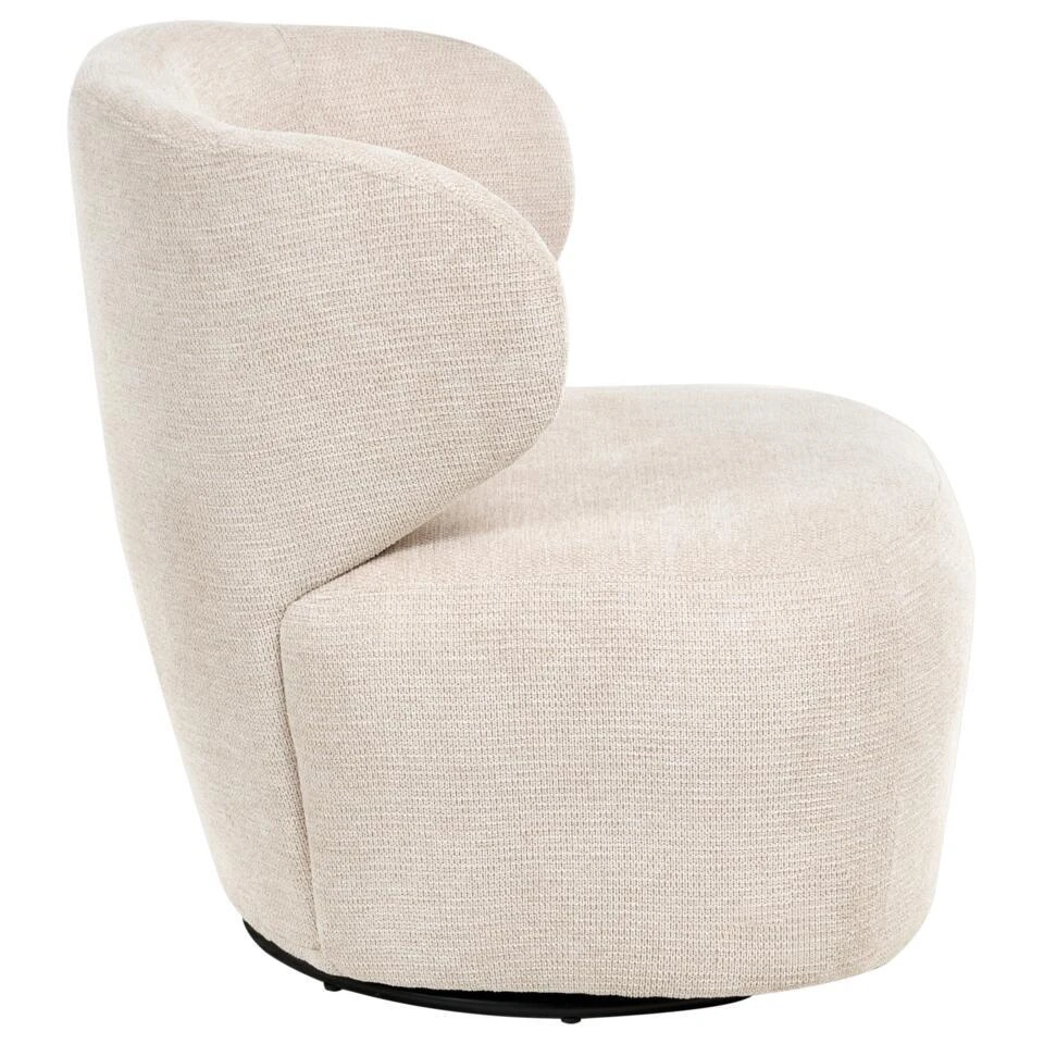 ALVDAL - Fauteuil - Beige - Polyester 7 ALVDAL - Fauteuil - Beige - Polyester - Afbeelding 5