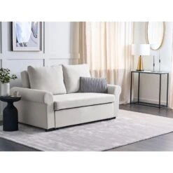 SILDA - Slaapbank - Lichtbeige - Polyester -Meubelwinkel 4aca2227f3e649ab9d7ec2256acea0be