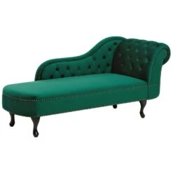 NIMES - Chaise Longue - Groen - Rechterzijde - Fluweel -Meubelwinkel 4ad8d23f8ba849528976acb78f8fdecd