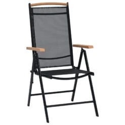 VidaXL - Tuinstoelen - Zwart - Aluminium En Textileen - 2 Stuks - Inklapbaar -Meubelwinkel 4b991d2426cc42c8967de6b198d92646