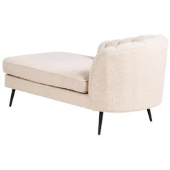 ALLIER - Chaise Longue - Beige - Rechterzijde - Bouclé -Meubelwinkel 4e05a6a85c3a4e61bd8c7958b5004caf