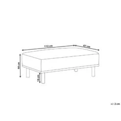 HOLT - Ottomaan - Beige - Polyester -Meubelwinkel 4f3d697e90da4b7797dd226c3aa44f36