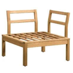 Hoekfauteuil OrleĆ ns - Eucalyptushout - 78x78x65 Cm