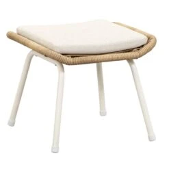 Voetenbank Grand - Wicker Naturel - 38x47x42 Cm