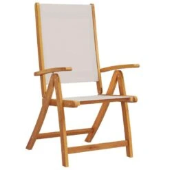 VidaXL - Tuinstoelen - Inklapbaar - Massief Acaciahout En Textileen - 4 Stuks -Meubelwinkel 507c8bd6808046e594405a6979dd398c