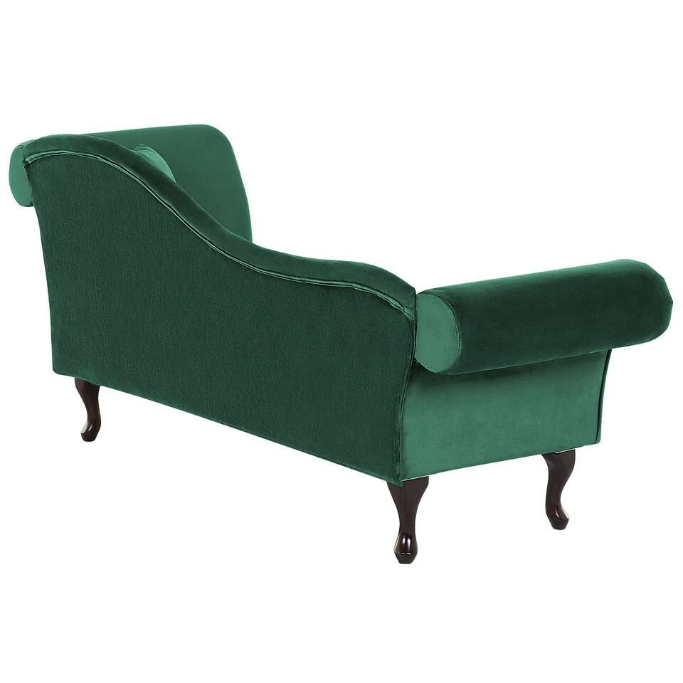 LATTES - Chaise Longue - Groen - Rechterzijde - Fluweel 7 LATTES - Chaise Longue - Groen - Rechterzijde - Fluweel - Afbeelding 5